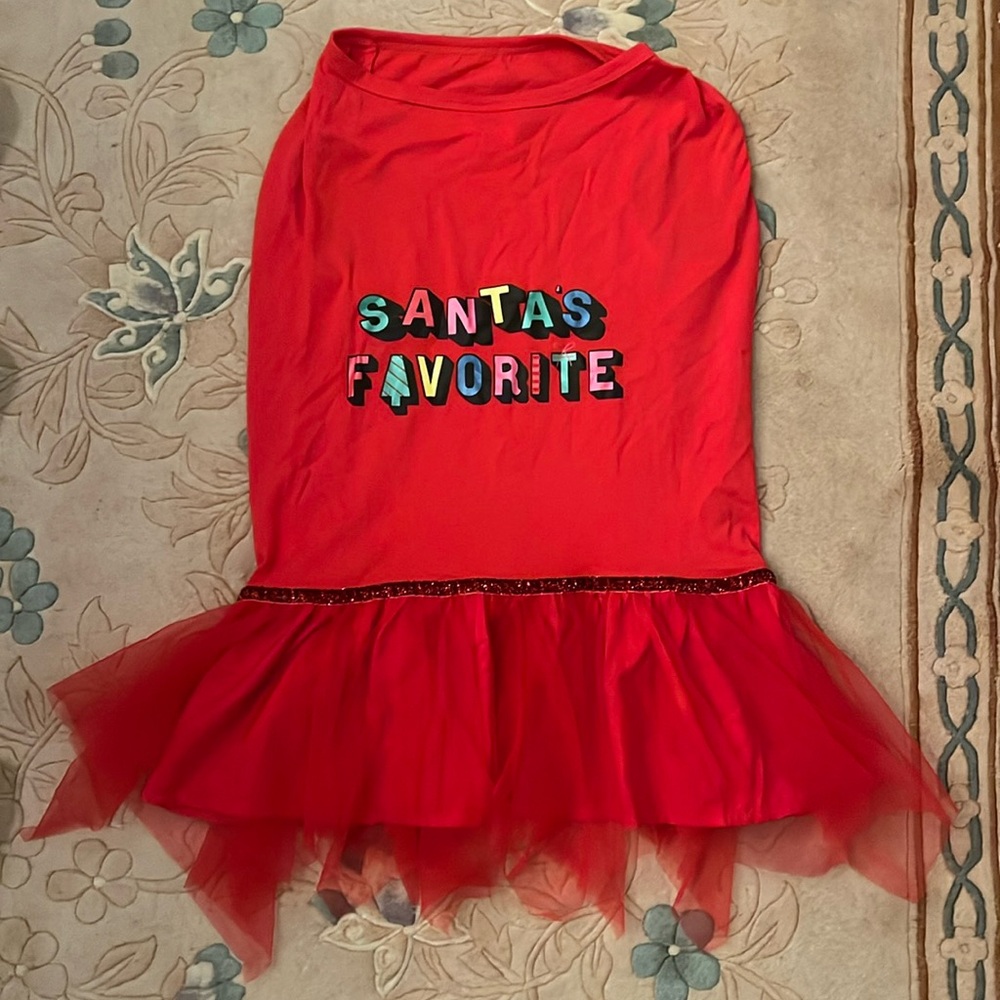 Santa’s Favorite XL dog dress